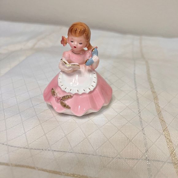 VTG Josef Originals ON THE PHONE Housekeepers Series Ceramic Figurine  Decor - Picture 1 of 9